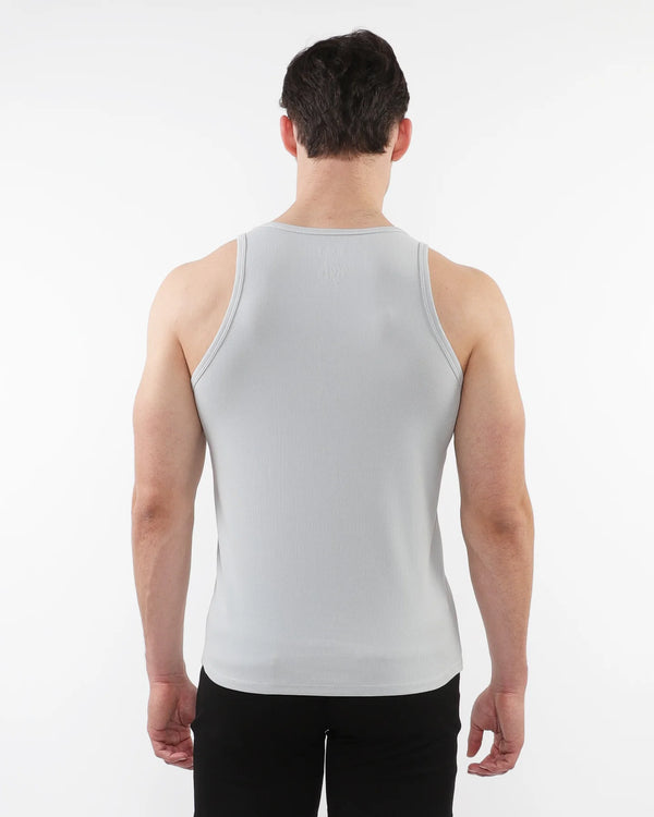 Rib Stretch Tencel Cotton Tank (Iceberg)