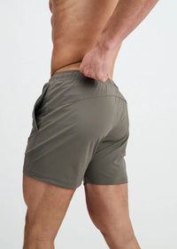 Textured Mesh Performance Shorts (Concrete)
