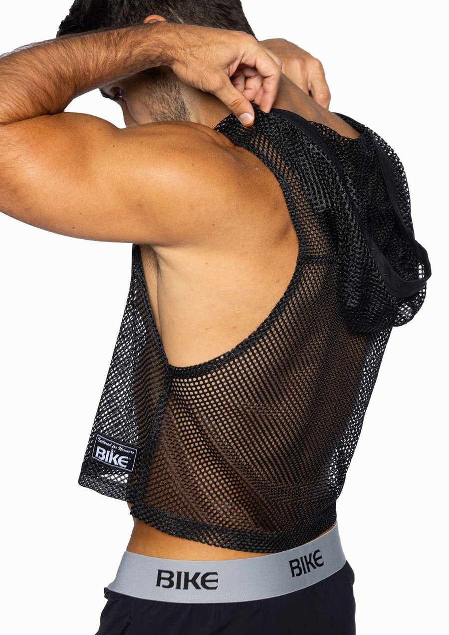 Hooded Sleeveless Jersey (Black)