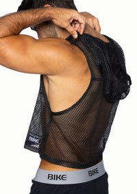 Hooded Sleeveless Jersey (Black)
