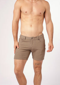 Textured Jacquard Knit Shorts (Battallion)