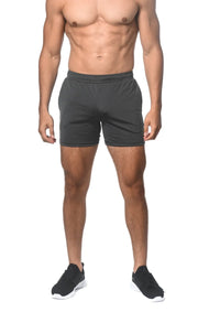 Textured Mesh Performance Shorts (Charcoal)