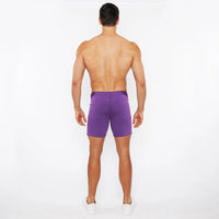 5" Stretch Knit Jean Short (Purple Taro)