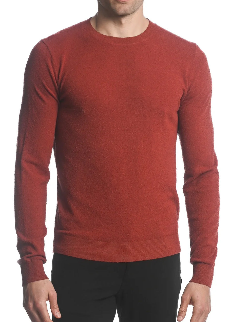 Boucle Crew Sweater (Rust)