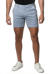 6" Inseam Textured Stretch Knit Short (Cloud)