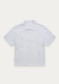 Crochet Box Shirt (Baby Blue)