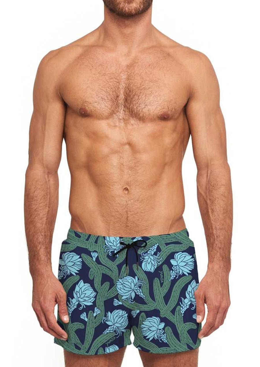 Cactus Classic Swim Short (Green & Blue)