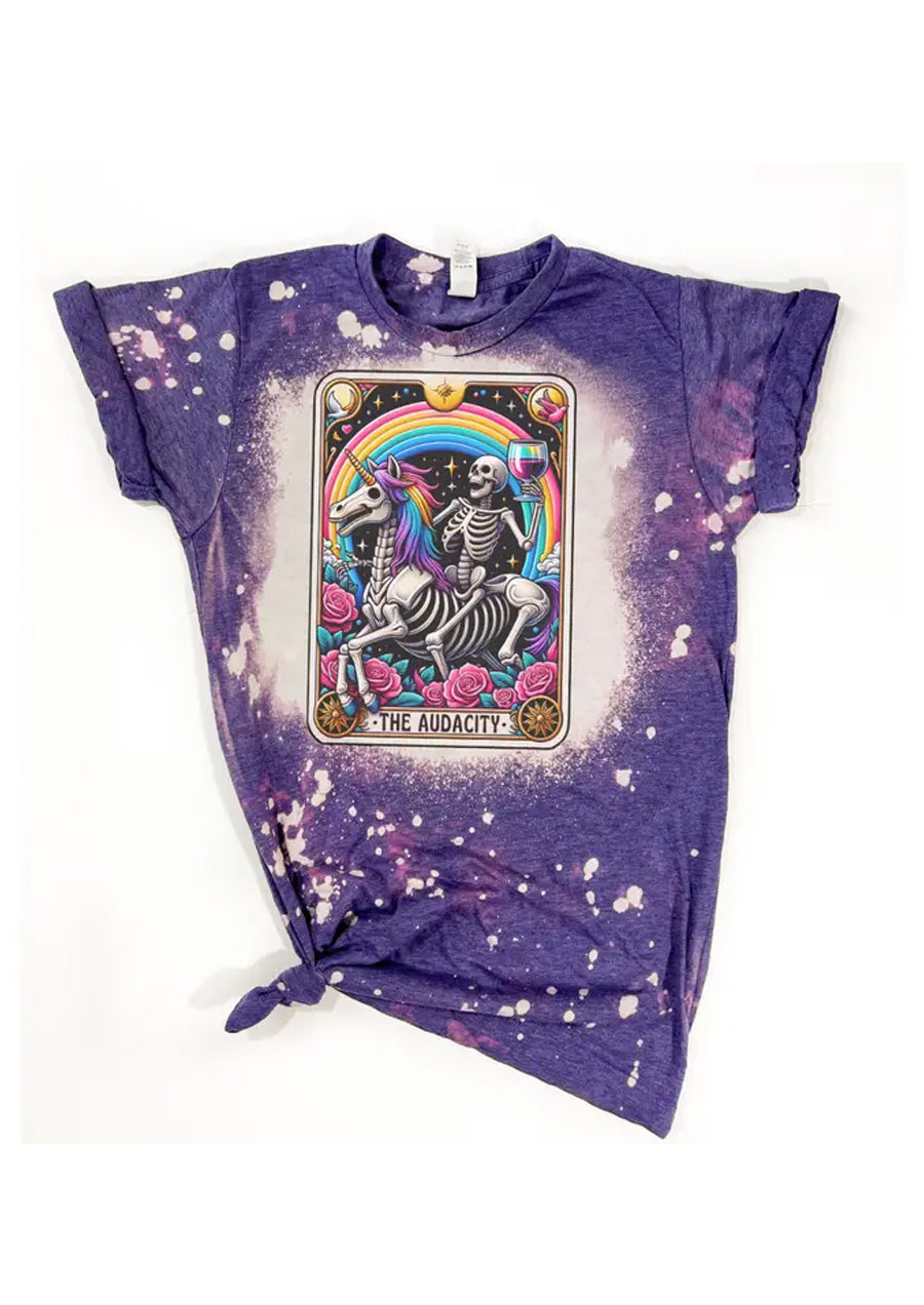 The Audacity Tarot Card Tee (Purple)