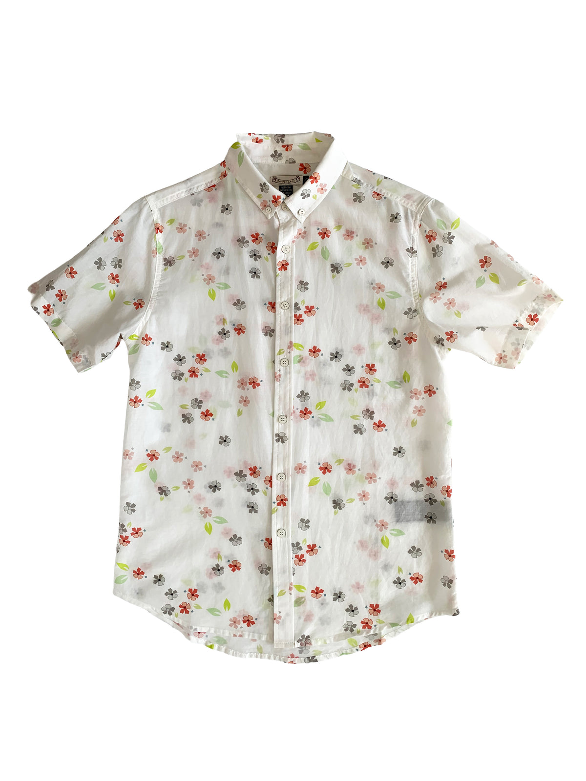 White Wildflower Silk Blend Shirt