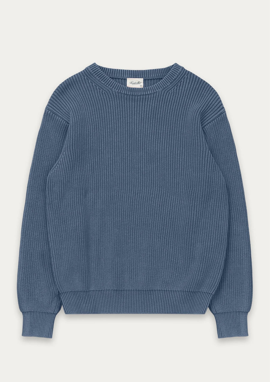 Vintage Knit Crew (Blue)
