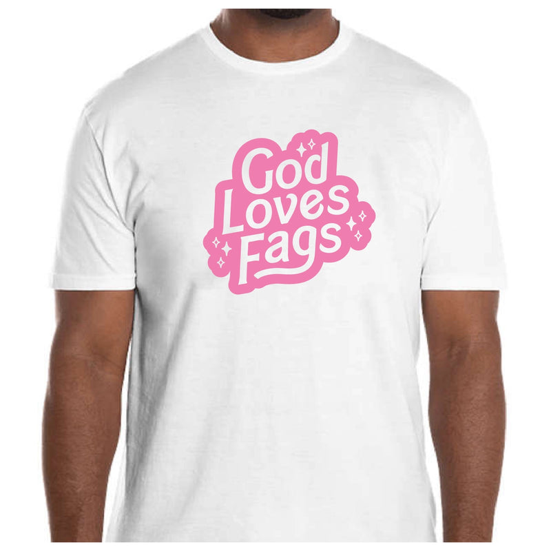 God Loves Fags Tee (White)