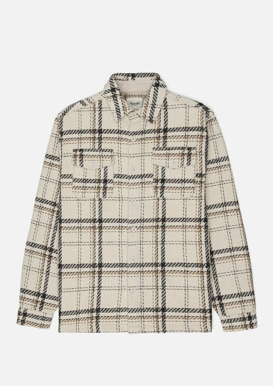 Heavyweight Plaid Shirt (Cream)