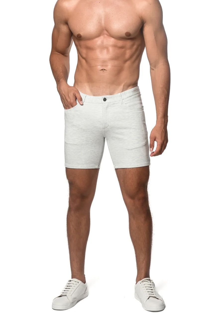 Stretch Knit Shorts (5" inseam) (Pebble)