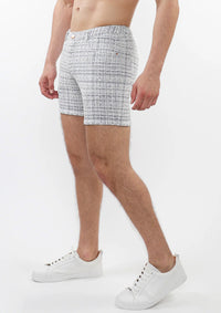 Limited Edition Tweed Jacquard Shorts (Blue)