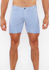 5" Stretch Knit Jean Short (Blue Rain)