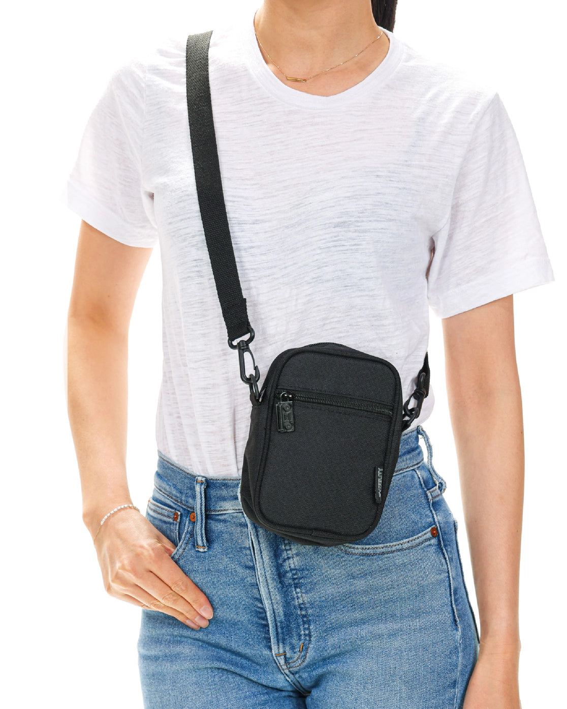 Crossbody Mini Brick Bag (Black)