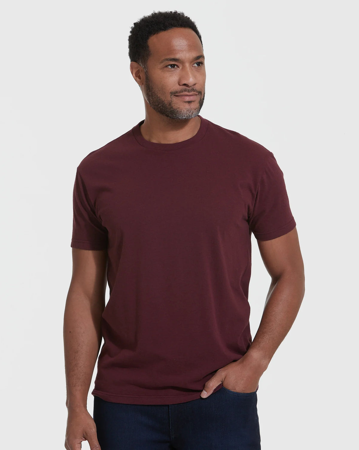 Short Sleeve Crew T-Shirt (Mahogany)