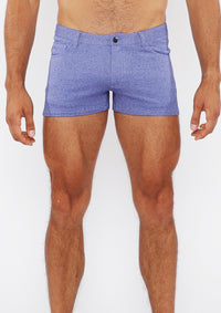 3" Two-Tone Melange Knit Short (Royal Alloy)