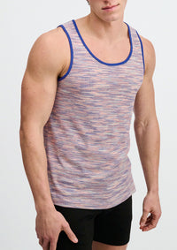 Textured Knit Tank (Purple Space Dye)