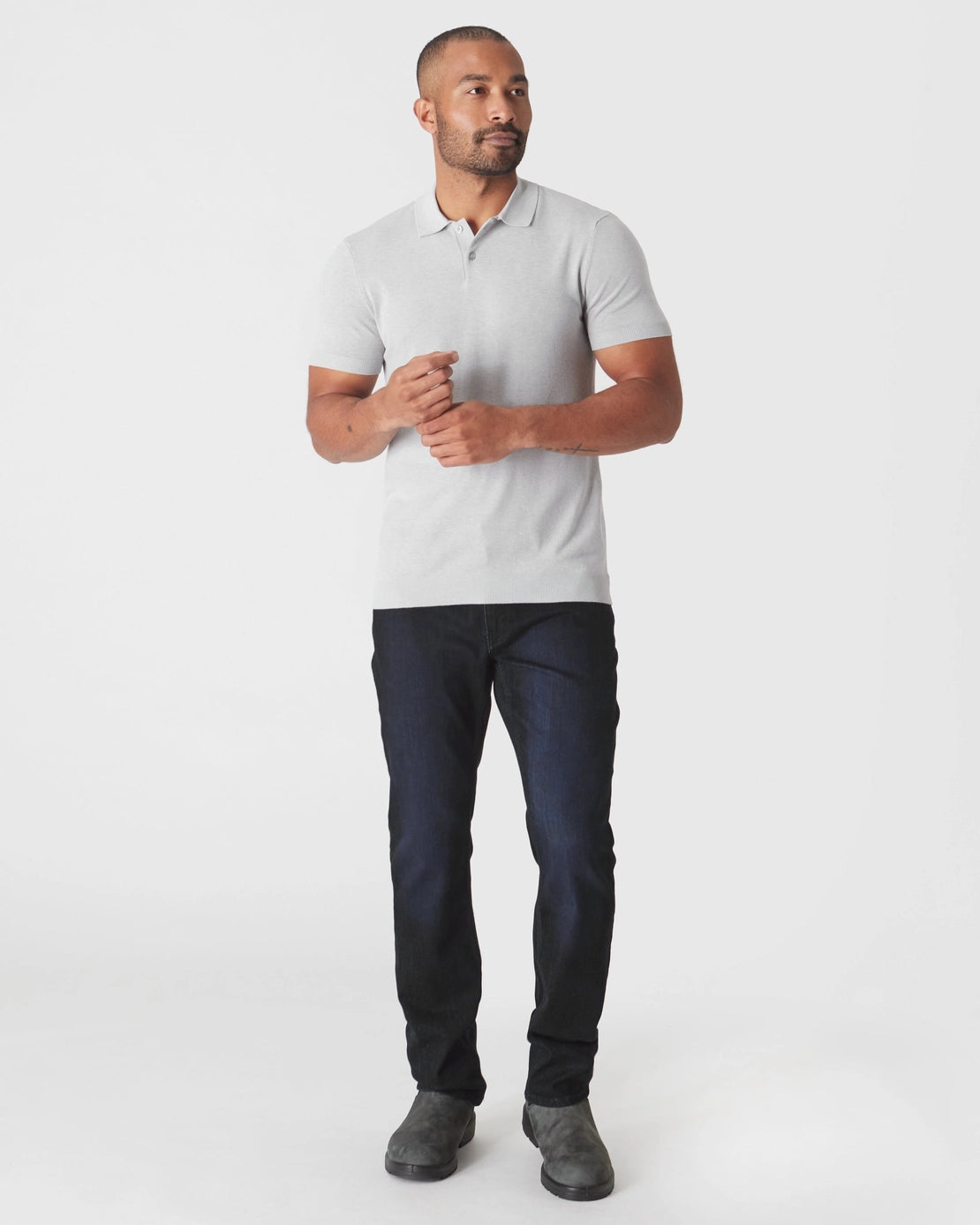 Sweater Polo (Heather Grey)