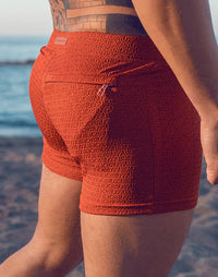 V60 Textured Swim Trunk (Signet Carmine)