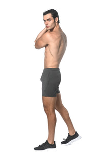 Textured Mesh Performance Shorts (Charcoal)