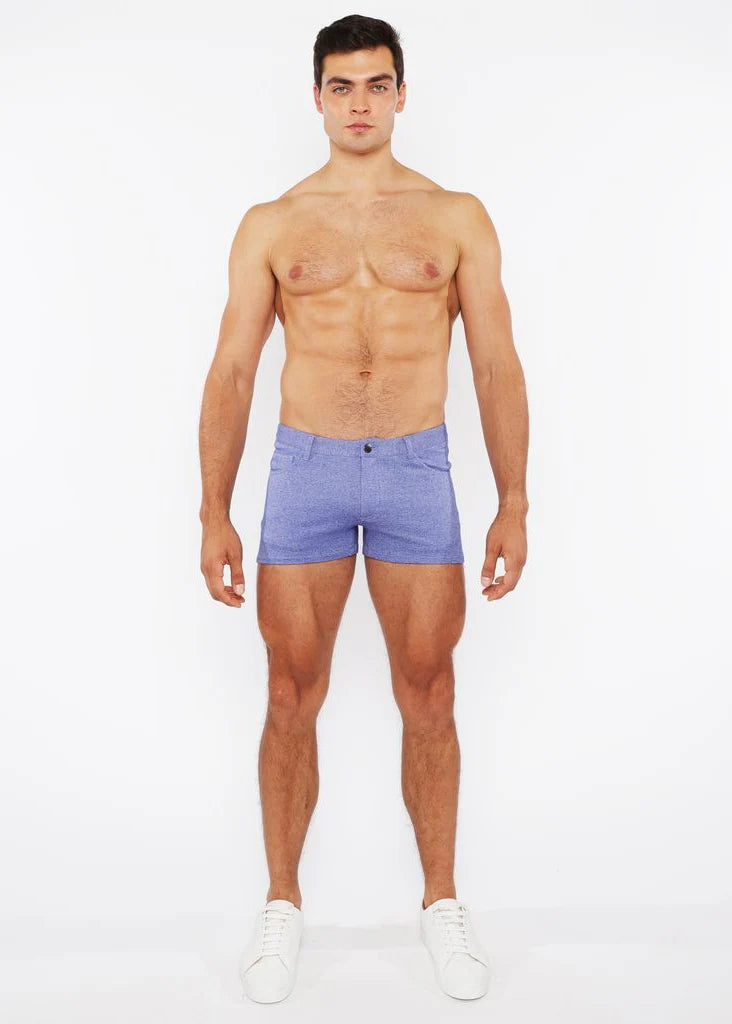 3" Two-Tone Melange Knit Short (Royal Alloy)