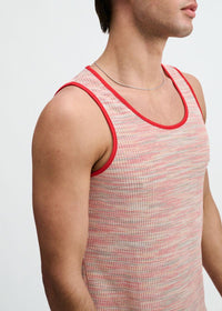 Textured Knit Tank (Poppy Space Dye)