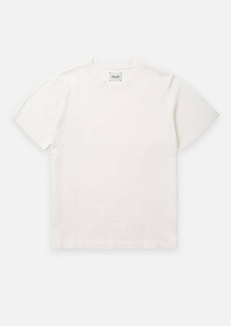 Linen Knit Tee (Flat White)