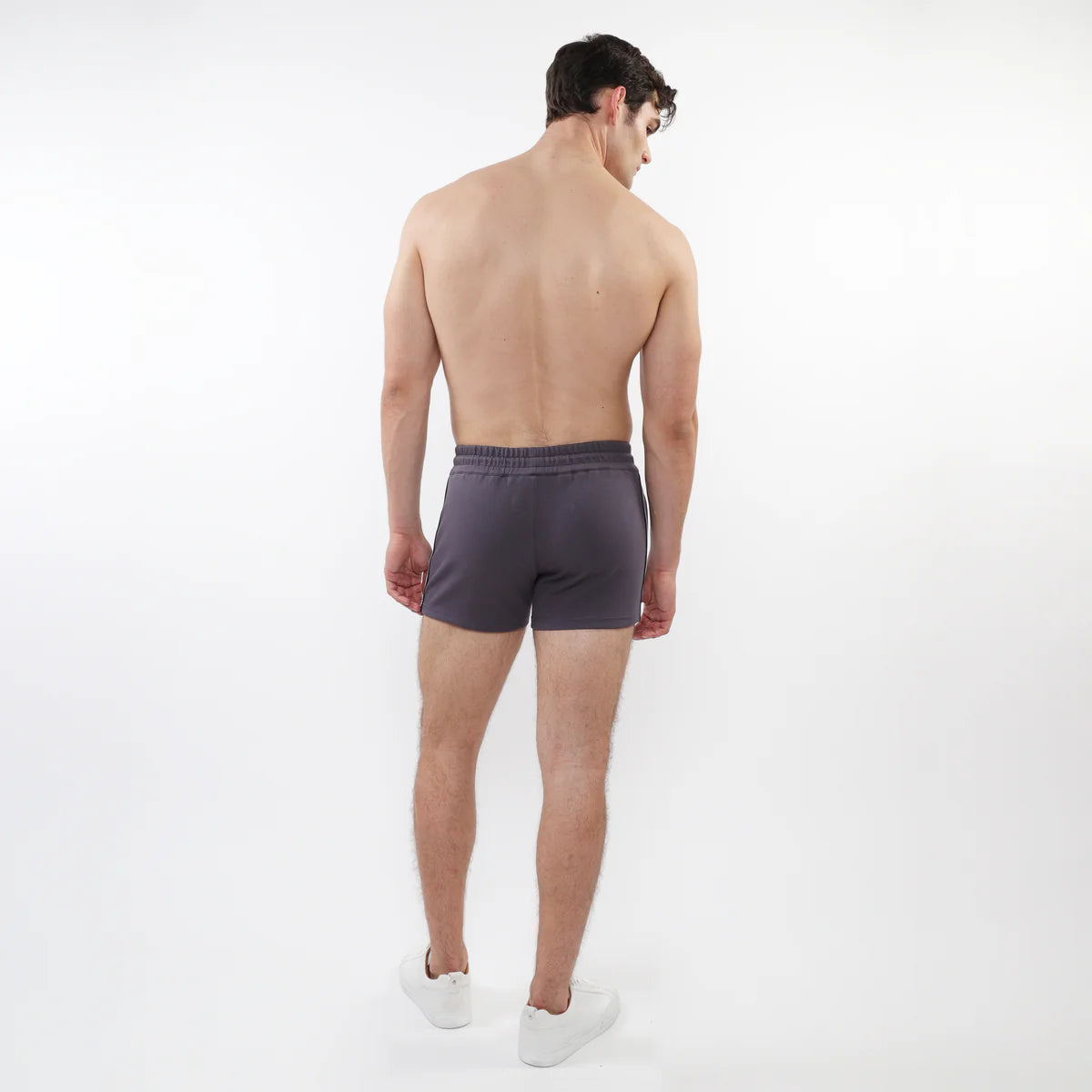 3.5" Retro Knit Gym Shorts (Charcoal)