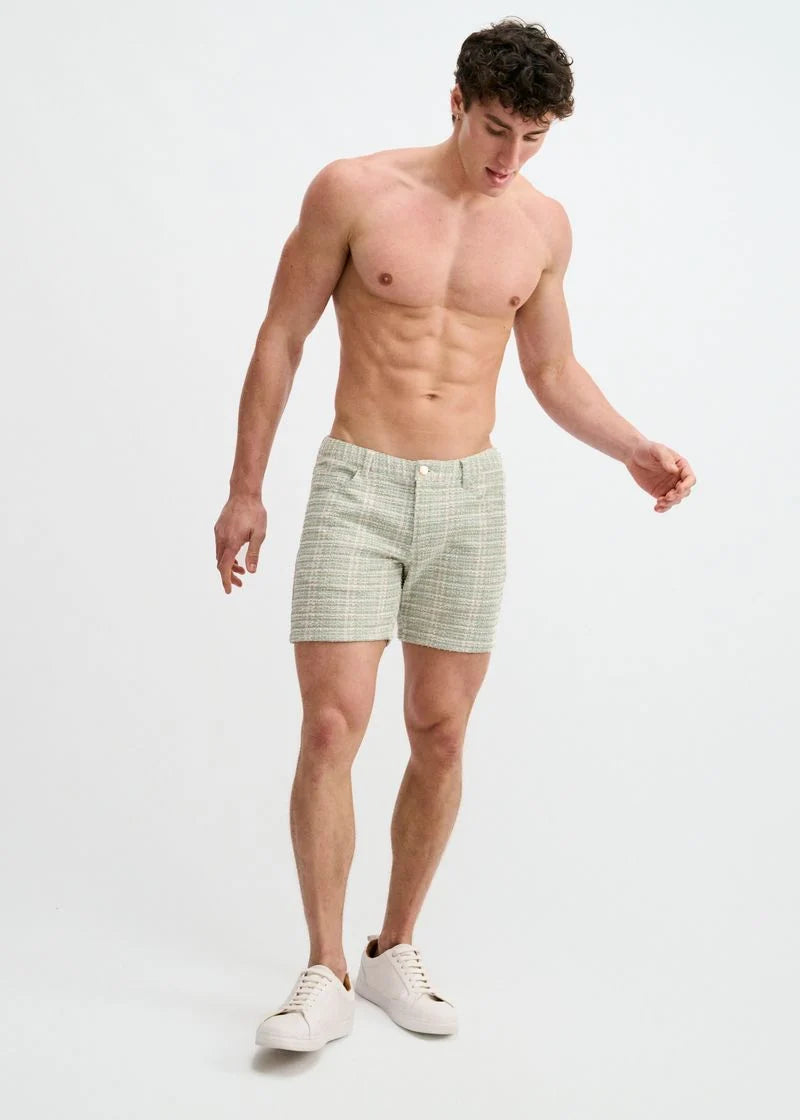Limited Edition Tweed Jacquard Shorts (Clover)