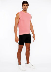 Open Knit Vest (Coral)