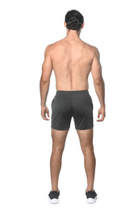 Textured Mesh Performance Shorts (Charcoal)
