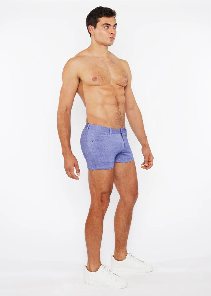 3" Two-Tone Melange Knit Short (Royal Alloy)
