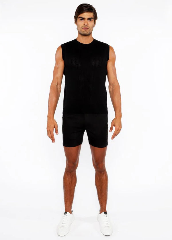 Open Knit Vest (Midnight)