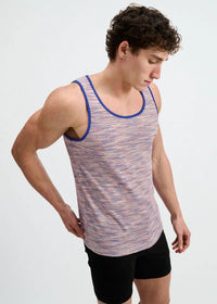 Textured Knit Tank (Purple Space Dye)