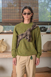 Brushed Knit Crew (Green)