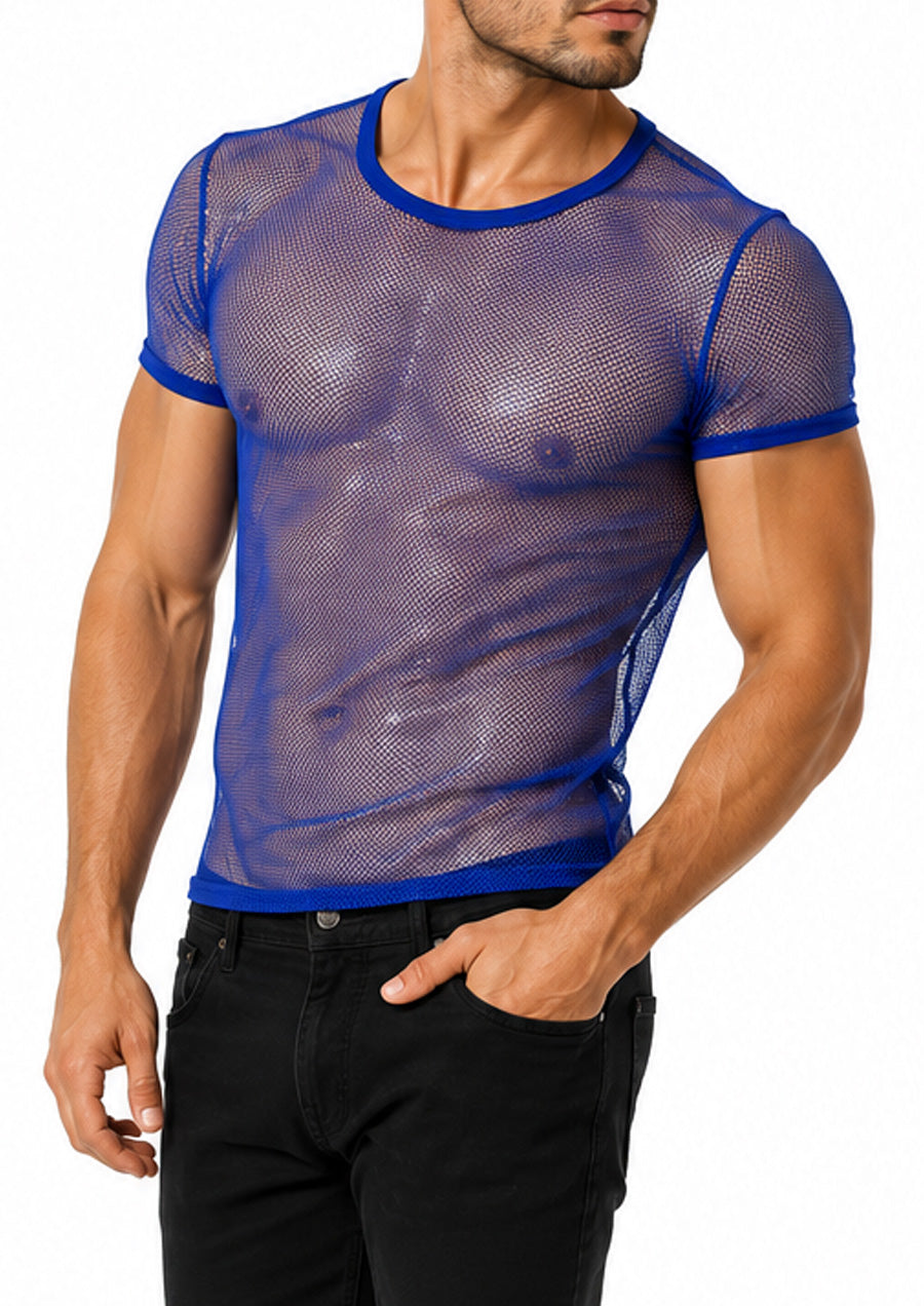 Fine Mesh Tee (Blue)