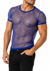 Fine Mesh Tee (Blue)