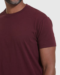Short Sleeve Crew T-Shirt (Mahogany)