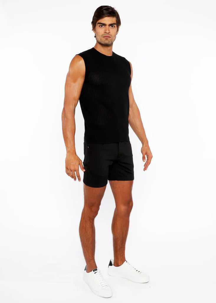 Open Knit Vest (Midnight)