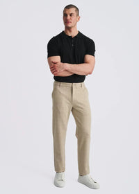 Wool-Look Stretch Knit Pants (Sand Glennplaid)