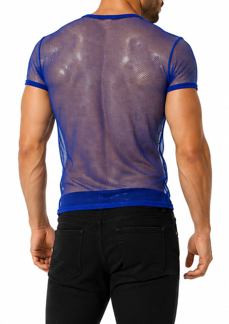 Fine Mesh Tee (Blue)