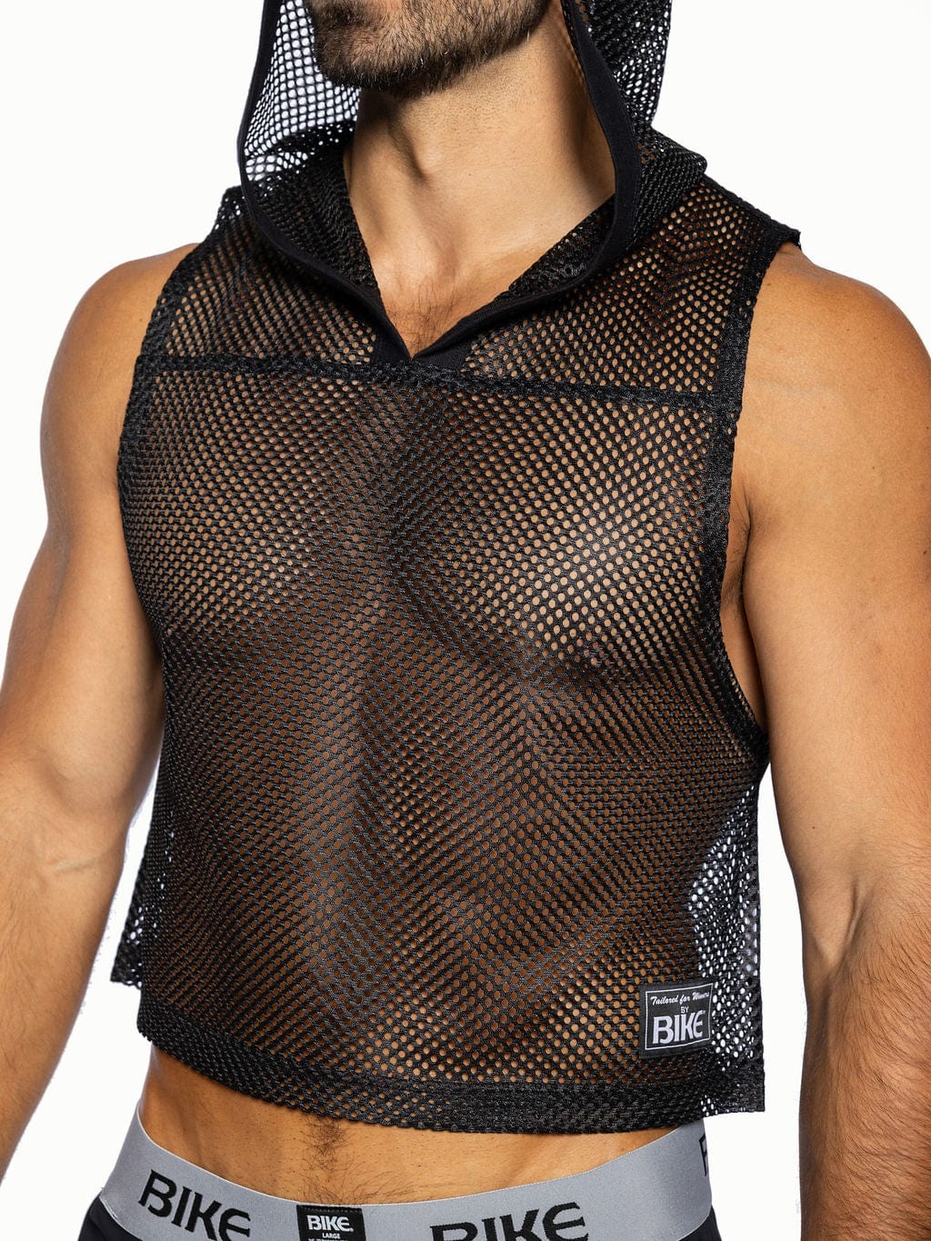 Hooded Sleeveless Jersey (Black)