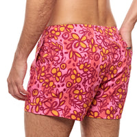 Printed Swim Short - Sketchbook Cosmos (Pink)