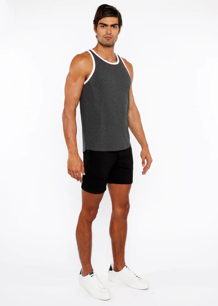 Rib Stretch Ringer Tank (Gunpowder)