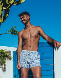 Printed Byron Short (Mykonos)
