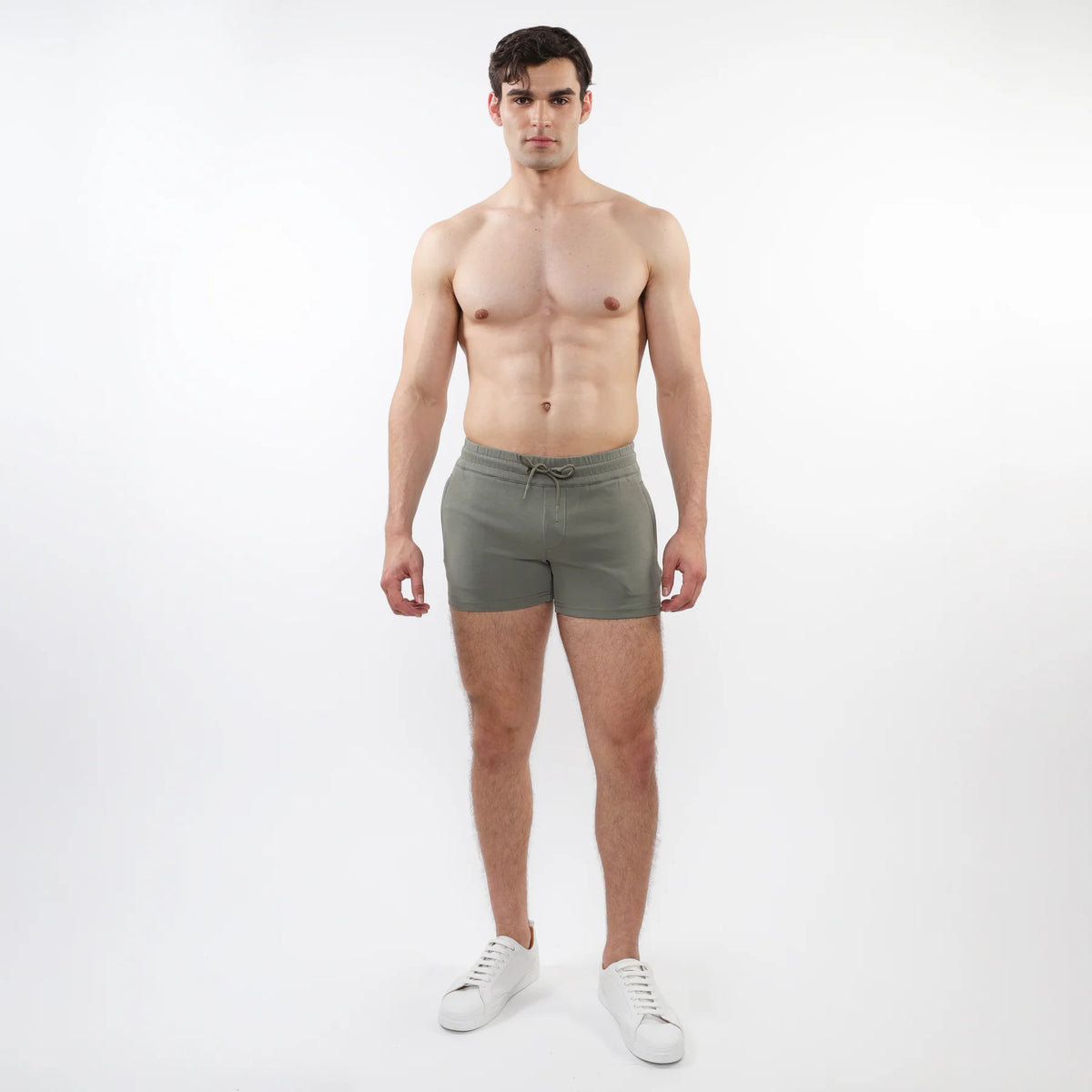 3.5" Stretch Knit Gym Shorts (Leaf)