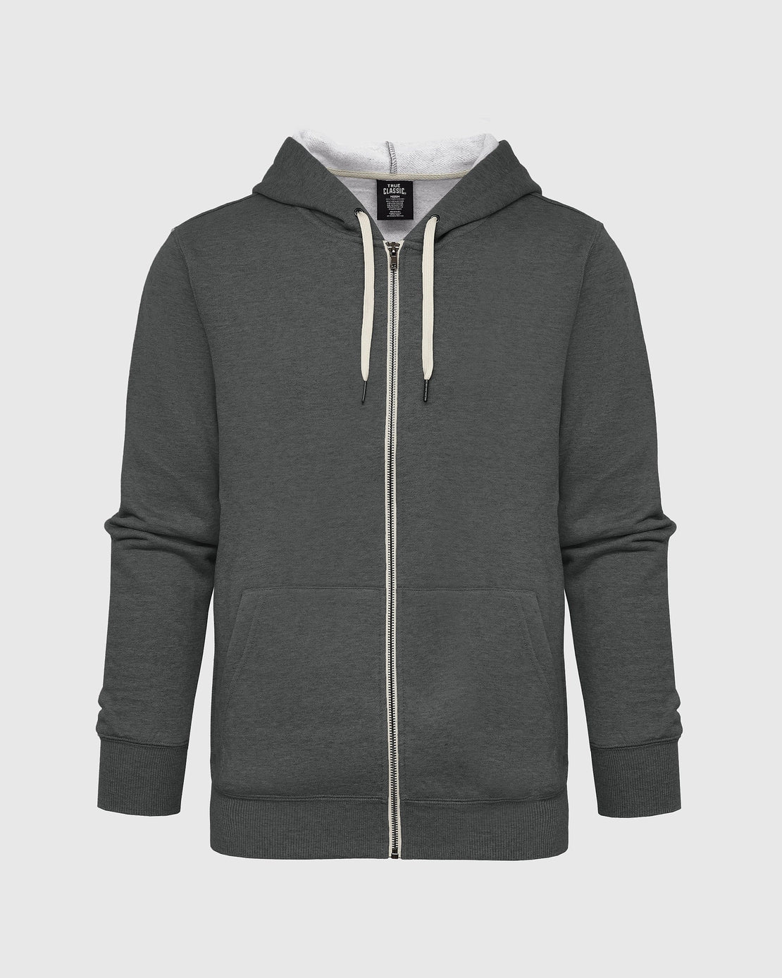 Fleece French Terry Hoodie (Charcoal Heather)