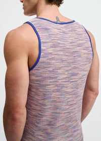 Textured Knit Tank (Purple Space Dye)